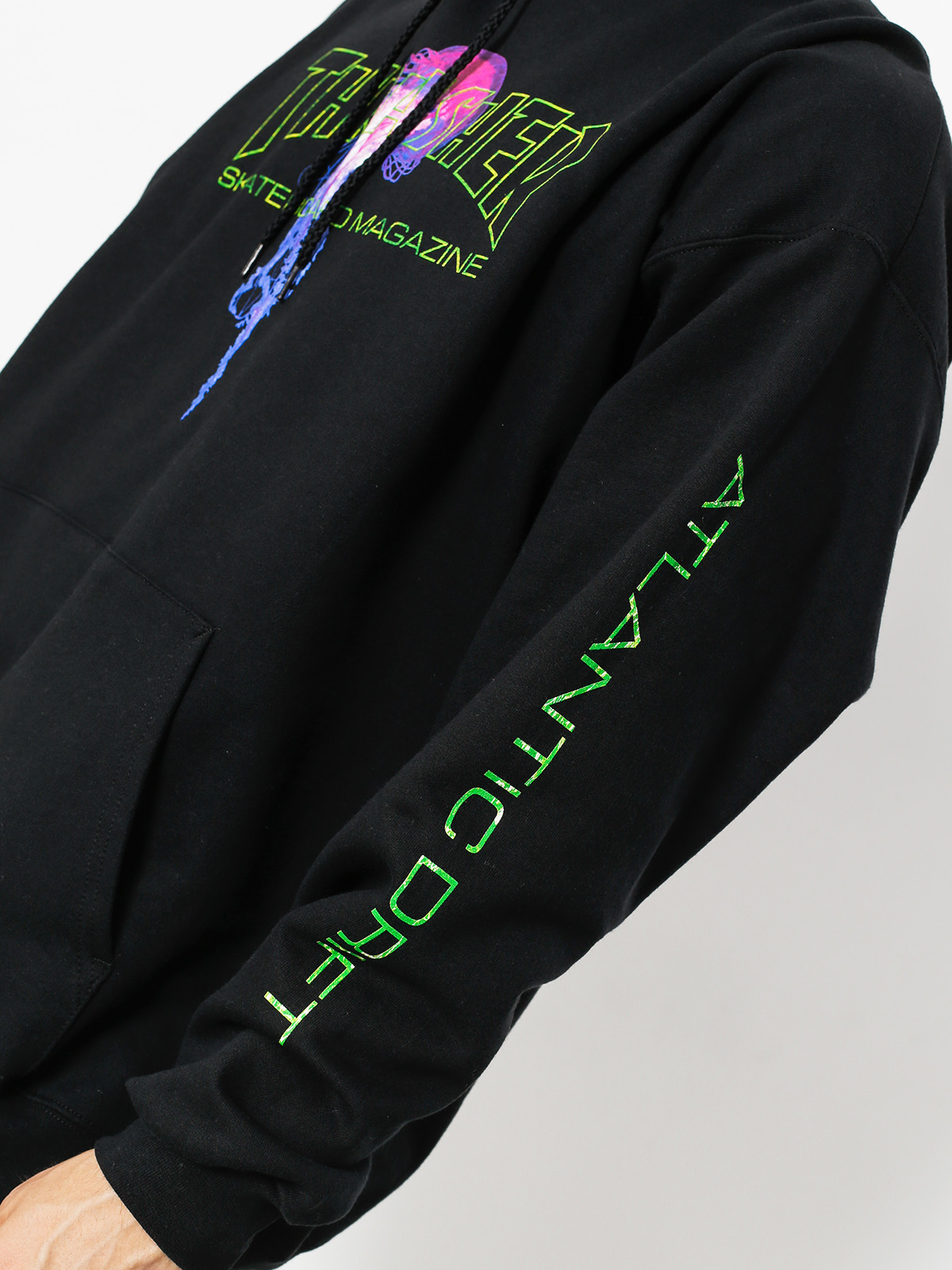 Thrasher atlantic drift hoodie on sale black