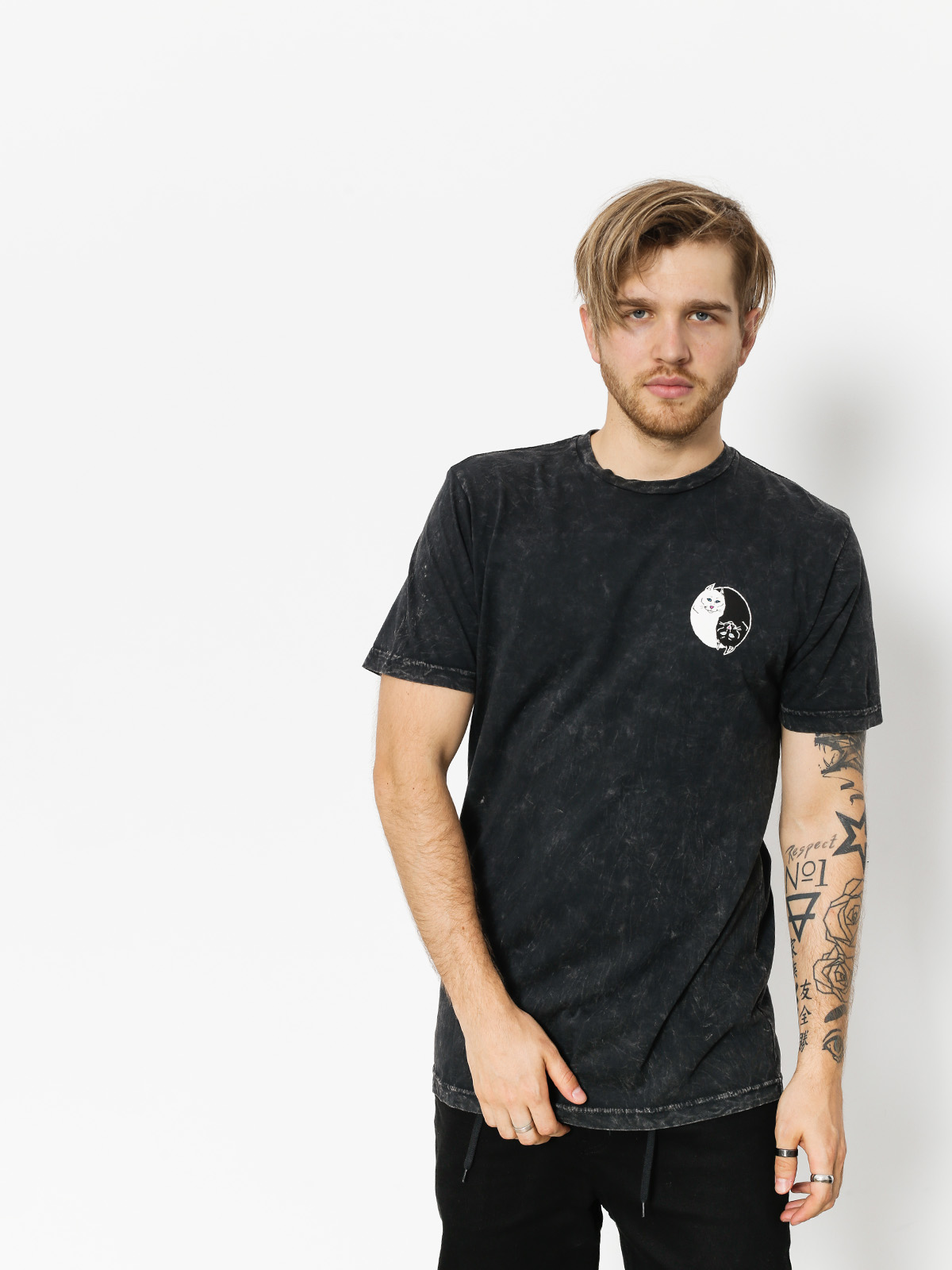 RipNDip T-Shirt Nermal Yang (black mineral wash)