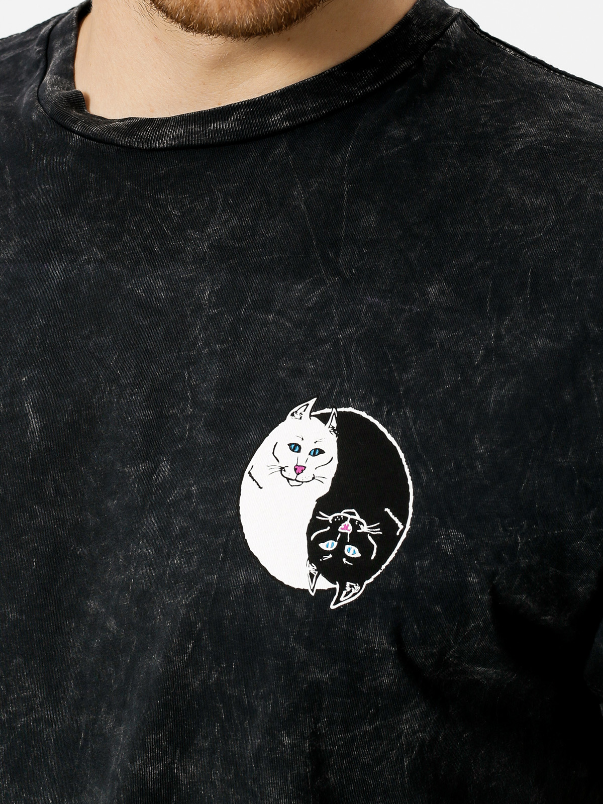 RipNDip T-Shirt Nermal Yang (black mineral wash)