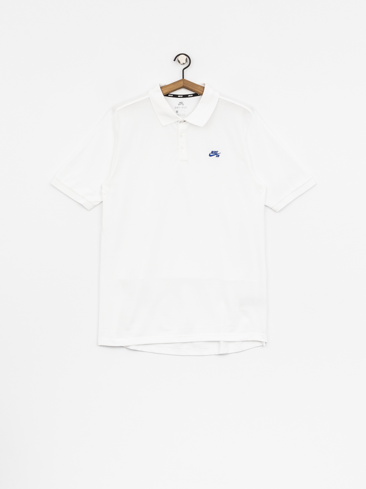 Nike SB Polo t-shirt Sb Dri Fit Pique (white/hyper royal)