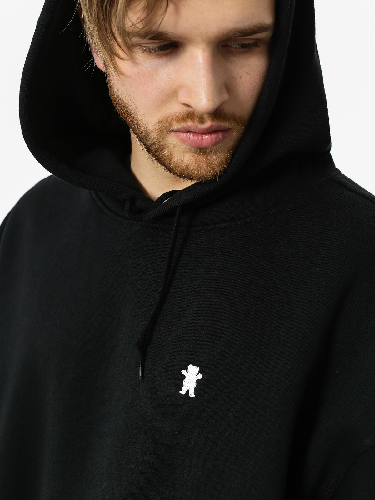 Grizzly Griptape Hoodie Og Bear Embroidered HD (black/white)