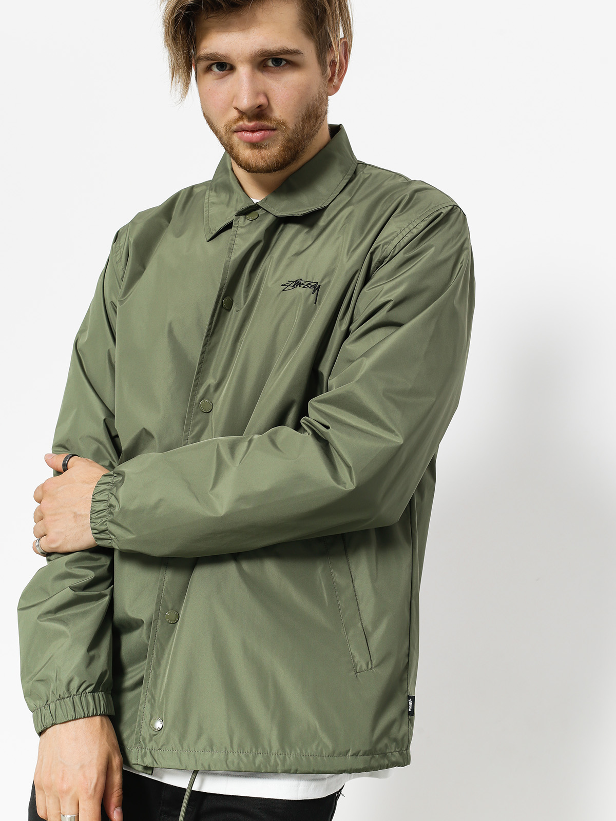 Stussy coach discount jacket green