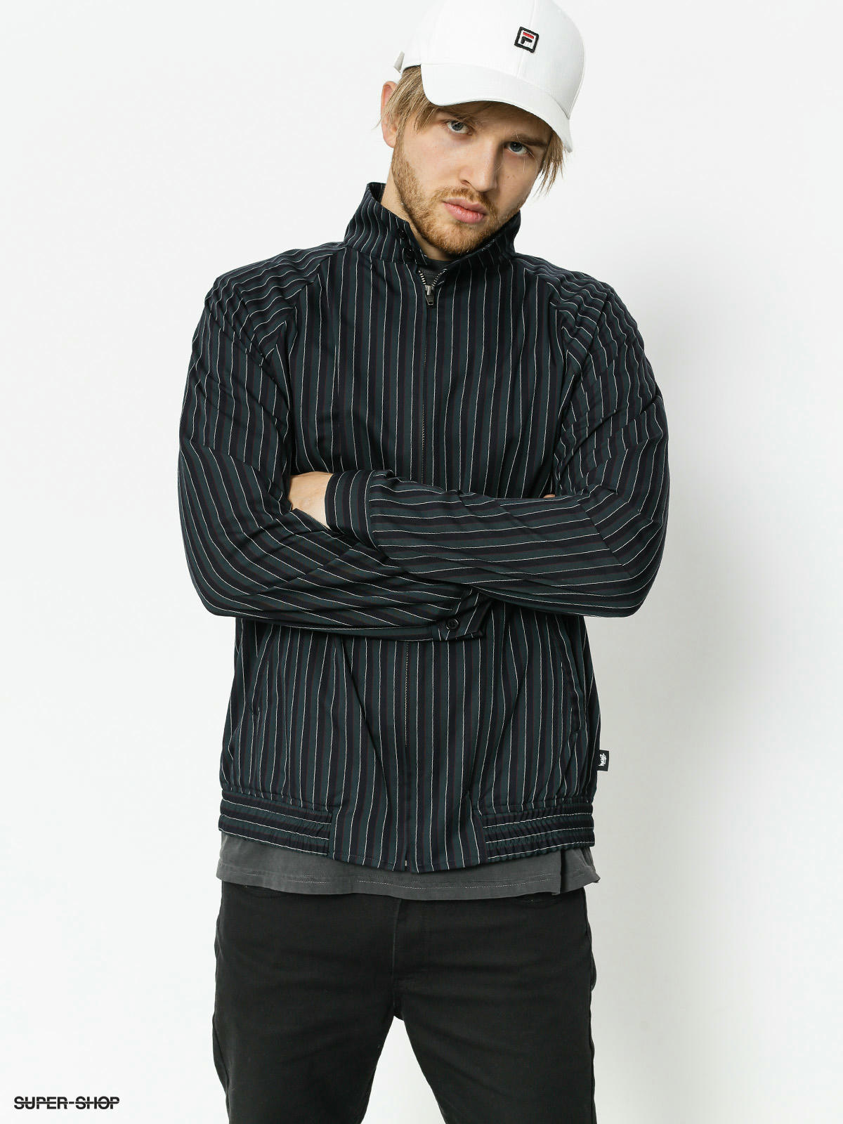 Stussy Jacket Bryan Herrington (navy stripe)