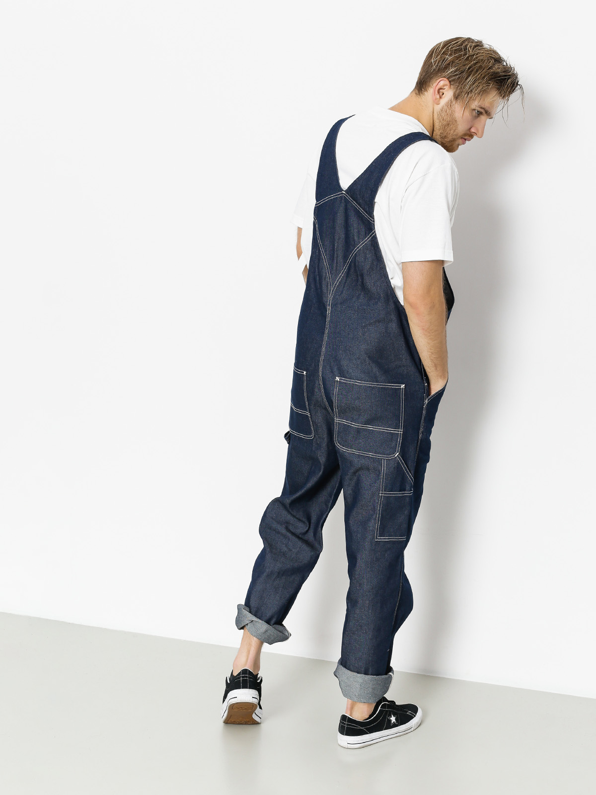 Carhartt WIP Pants Ogrodniczki Bib Overall - navy blue (blue rigid)