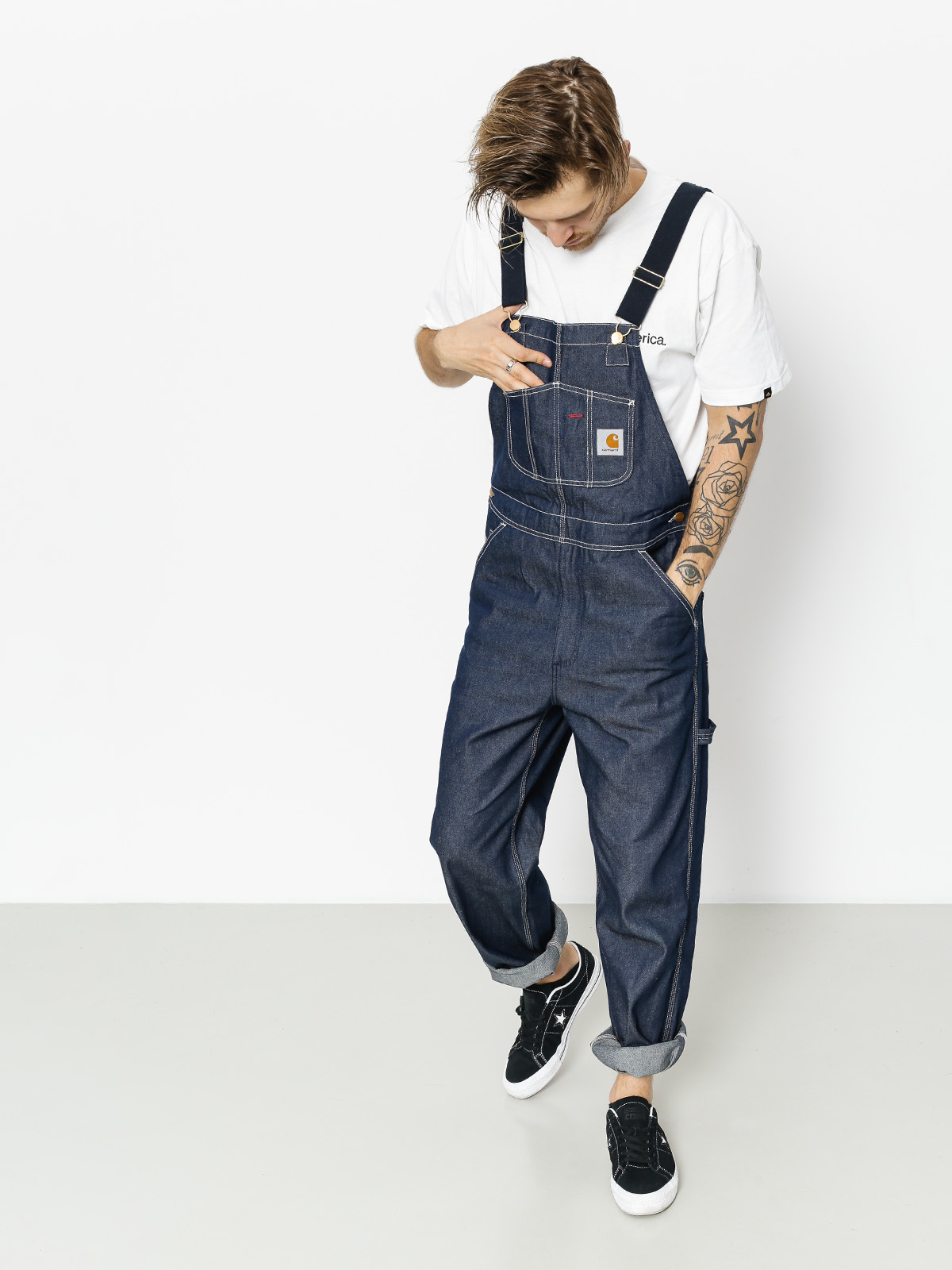 Carhartt WIP Pants Ogrodniczki Bib Overall (blue rigid)