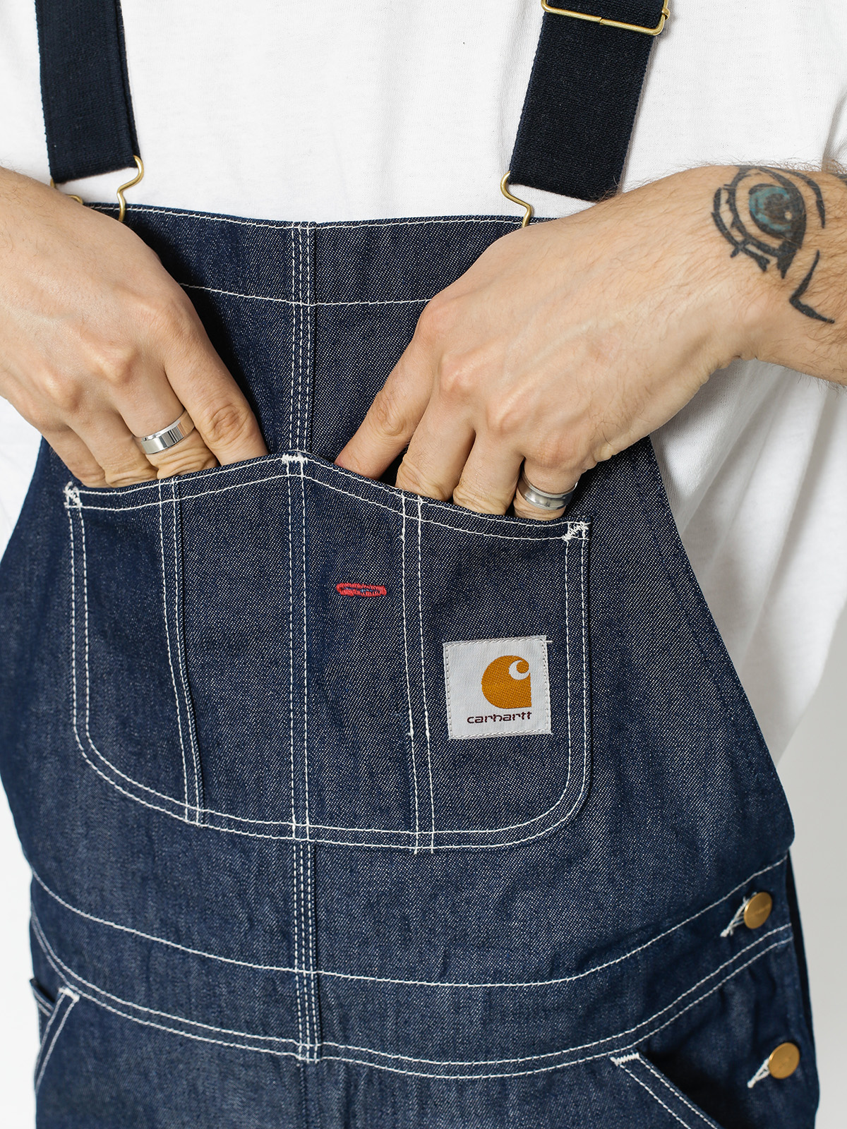 Carhartt WIP Pants Ogrodniczki Bib Overall (blue rigid)