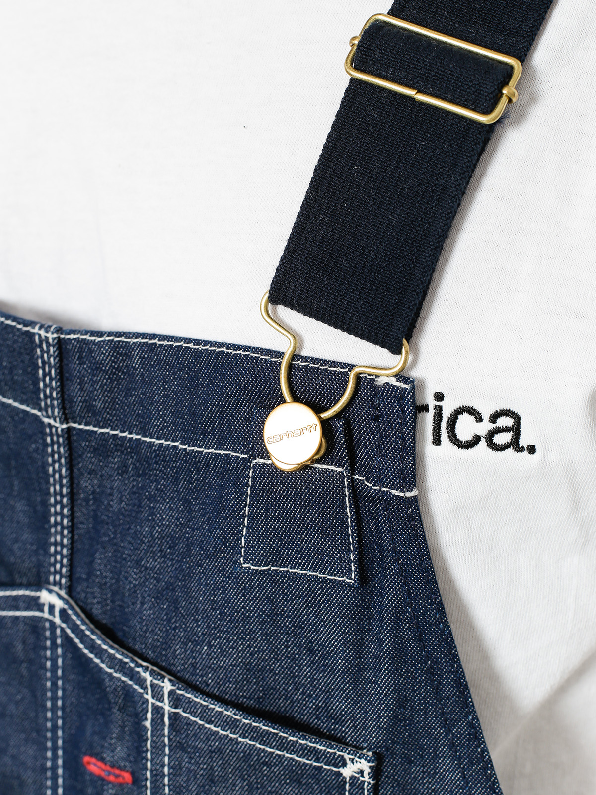Carhartt WIP Pants Ogrodniczki Bib Overall (blue rigid)