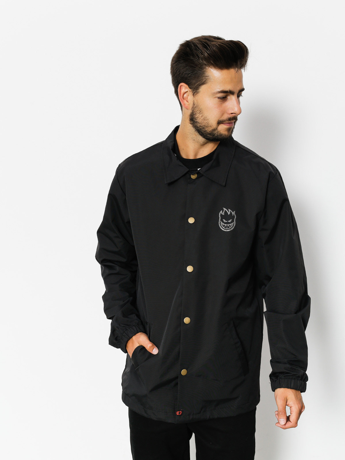 Spitfire Jacket Big Head (black/rflct)