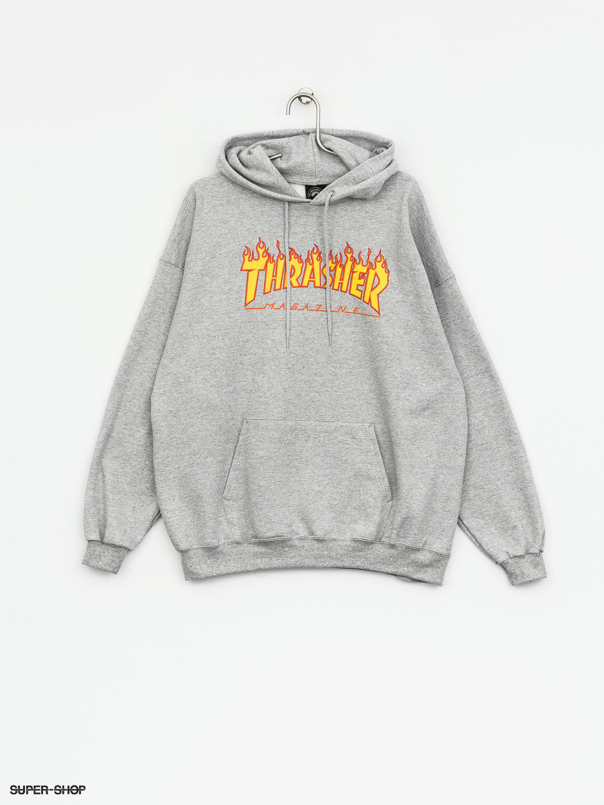 Thrasher Hoodie Flame HD grey grey