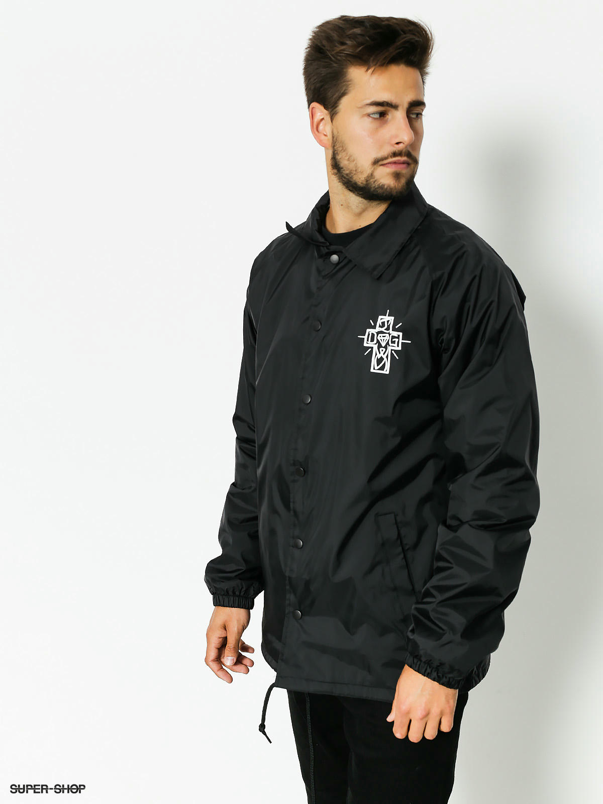 diamond x grizzly windbreaker jacket