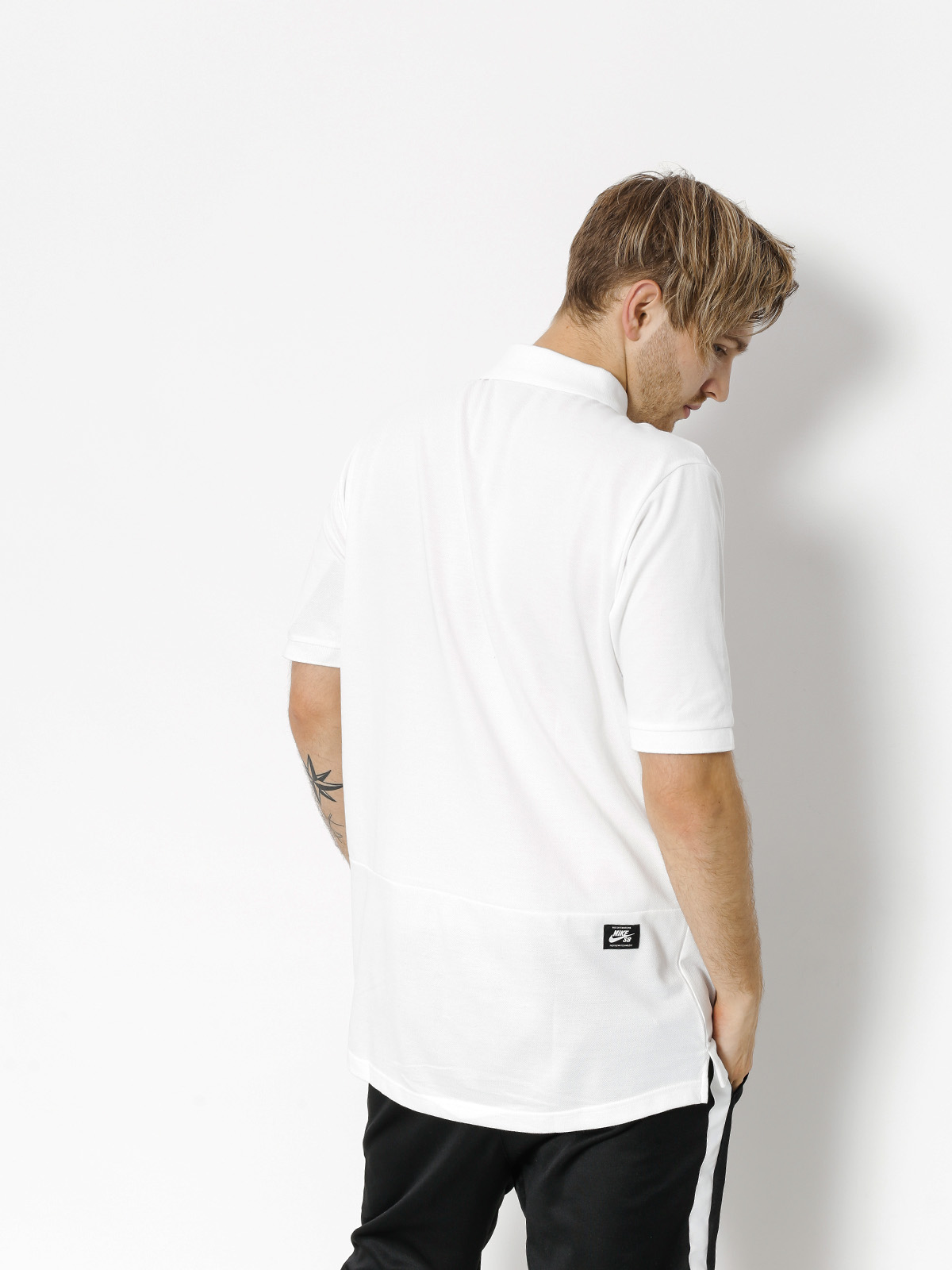 Nike SB Polo t-shirt Sb Dri Fit Pique (white/hyper royal)