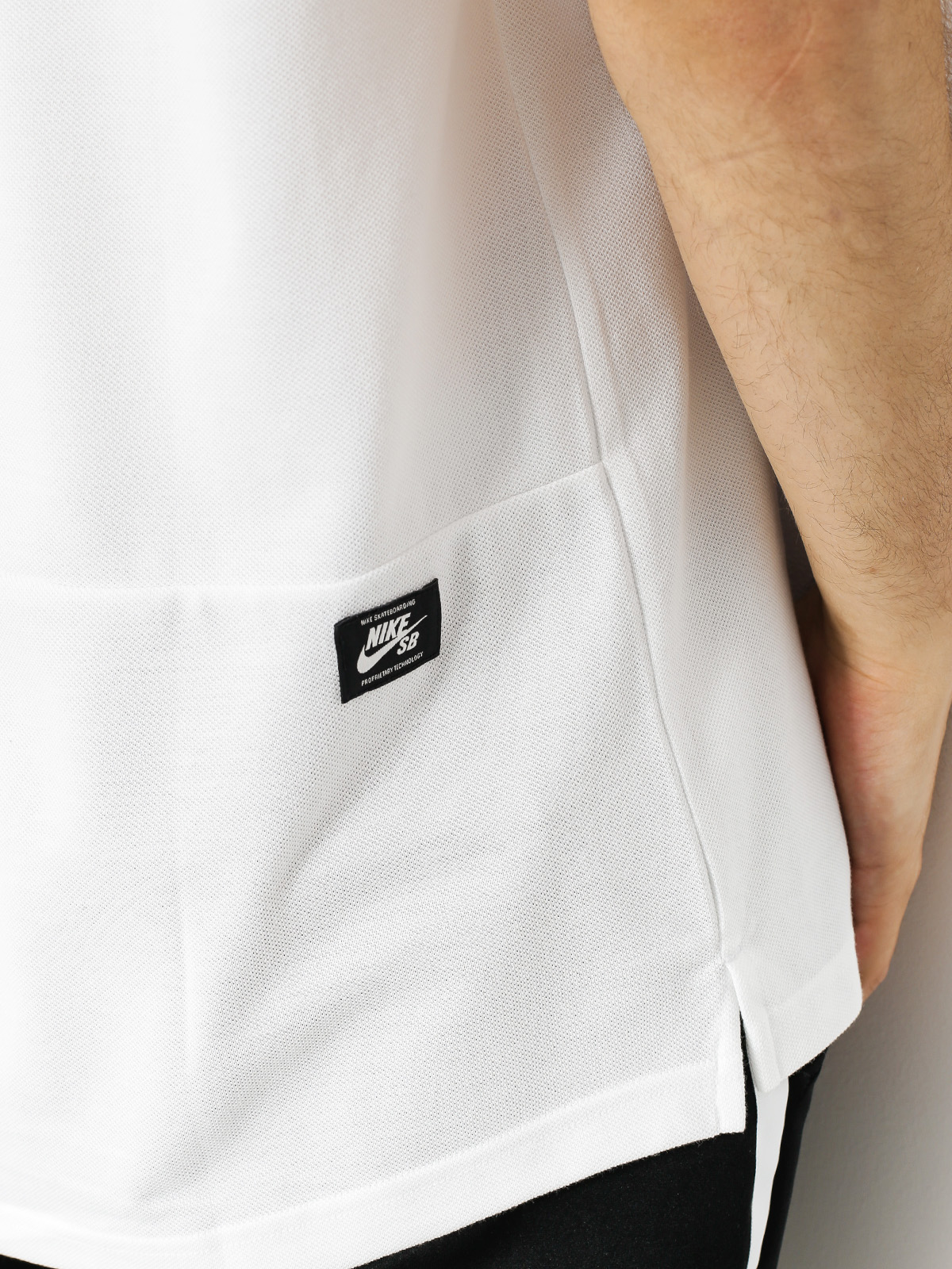 Nike SB Polo t-shirt Sb Dri Fit Pique (white/hyper royal)