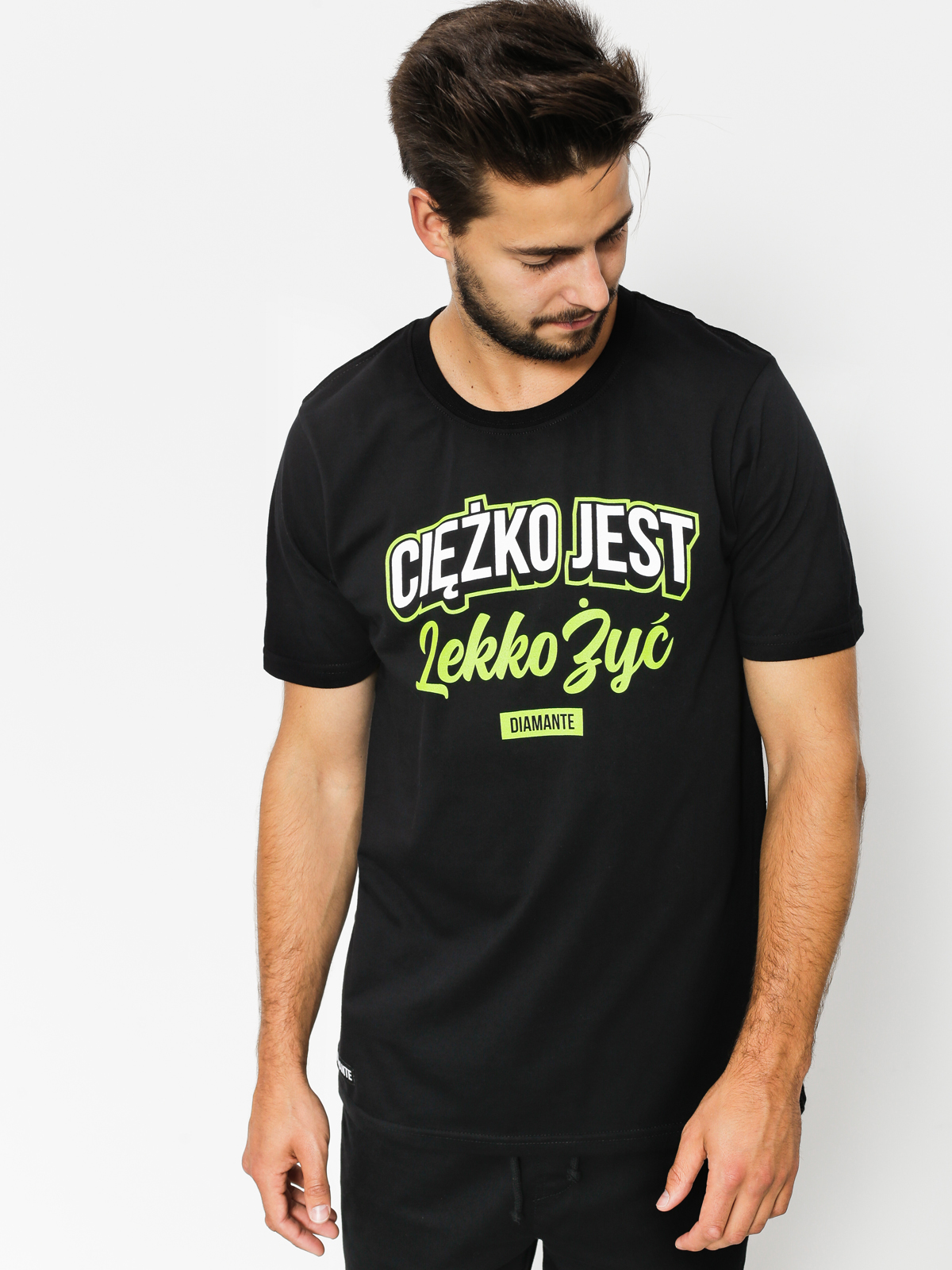 Diamante Wear T-shirt Cieżko Jest Lekko Żyć (black)