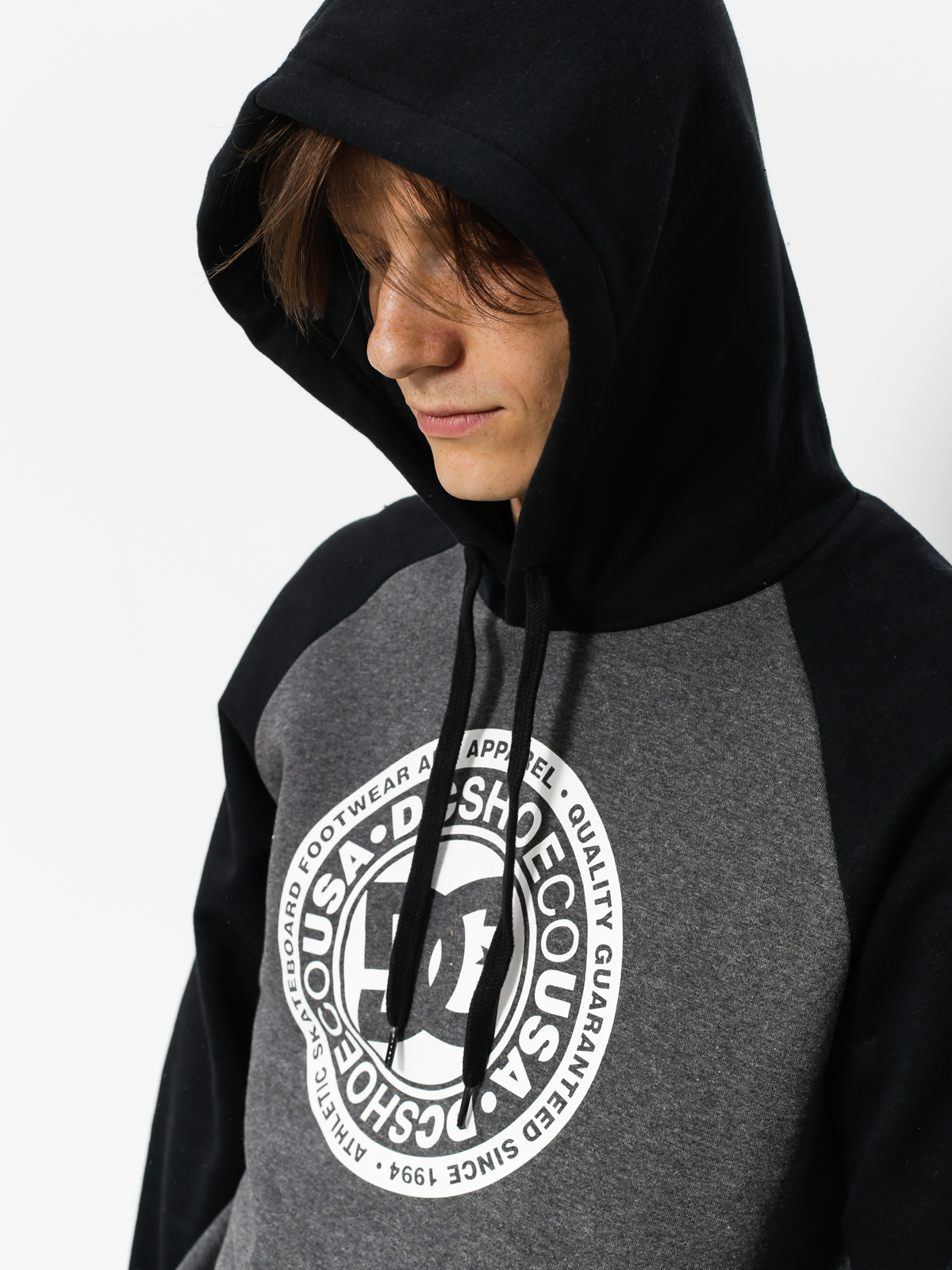 DC Hoodie Circle Star HD (black/charcoal heather)
