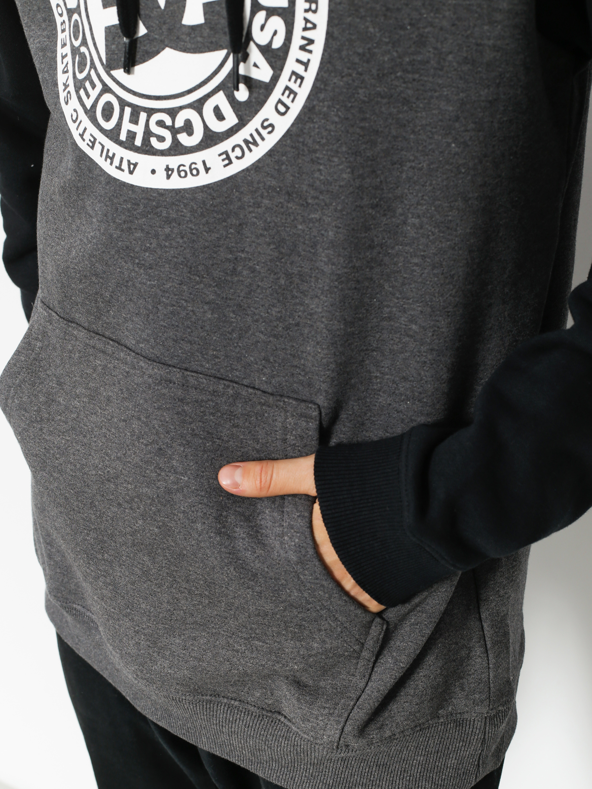 DC Hoodie Circle Star HD (black/charcoal heather)