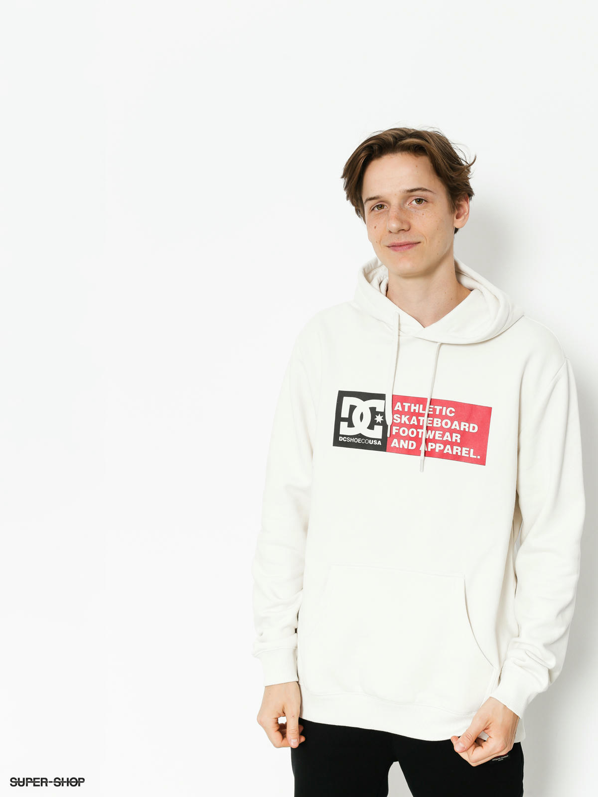 white dc hoodie