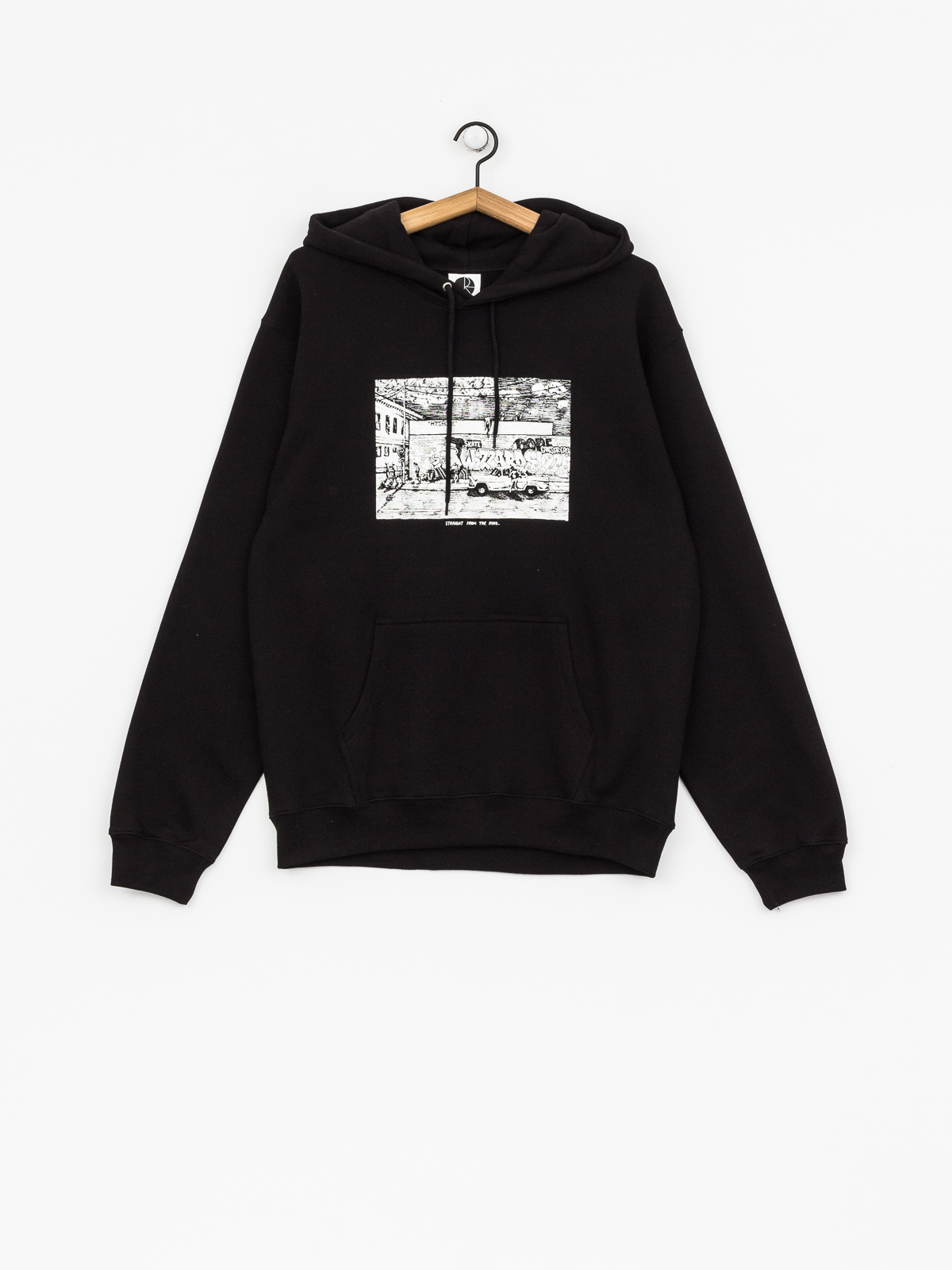 Polar Skate Hoodie Straight From The Hood HD (black)