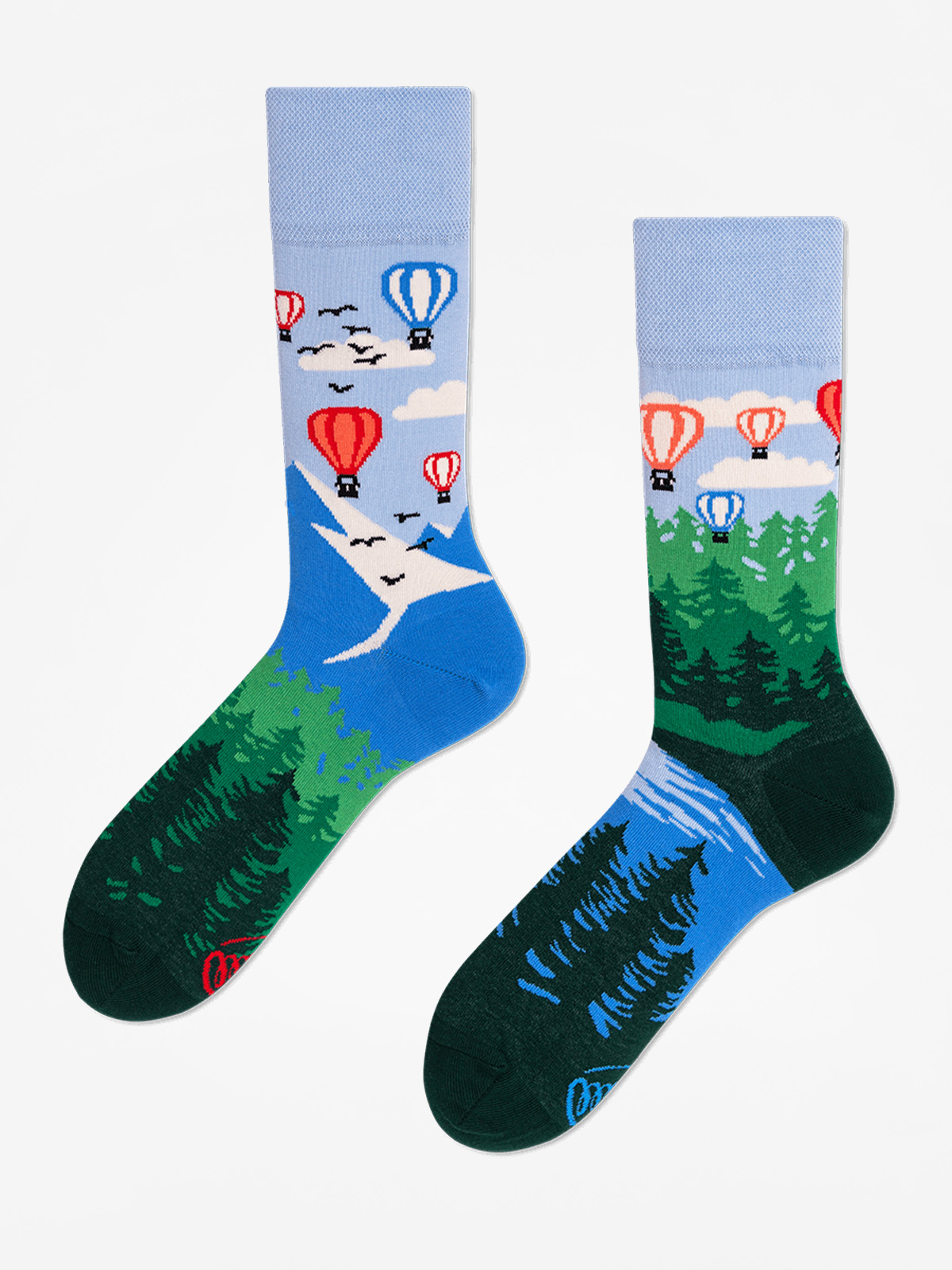 Many Mornings Socken Adventure Balloon (blue/green)