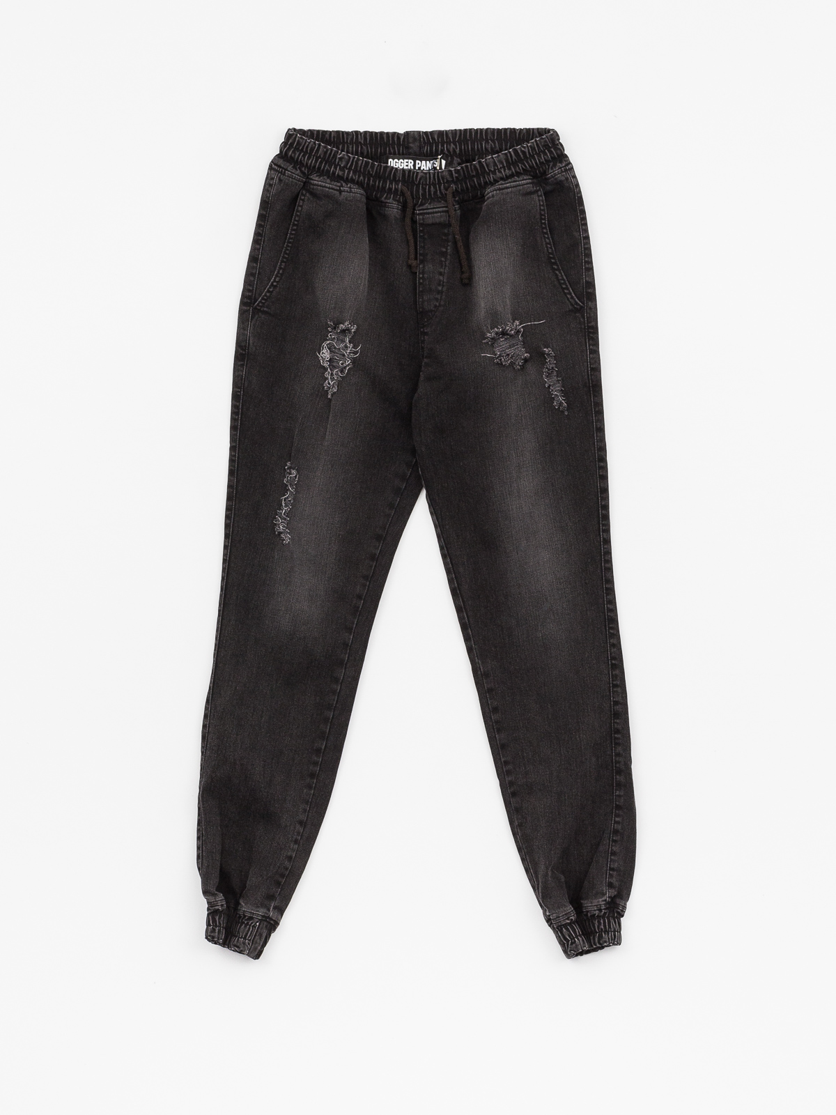 Diamante Wear Hose Rm Jeans Jogger Schwarz ripped black jeans