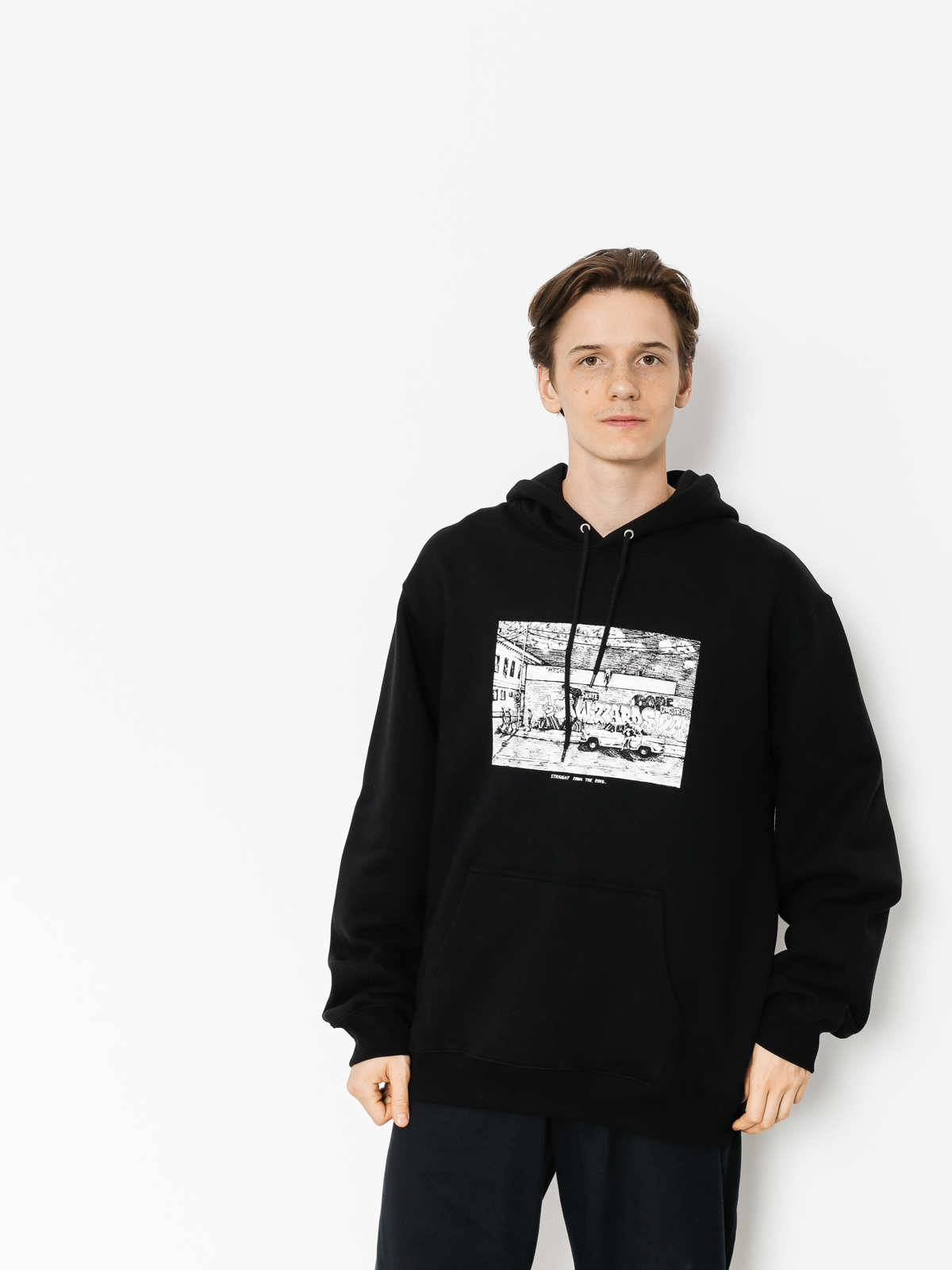 Polar Skate Hoodie Straight From The Hood HD (black)