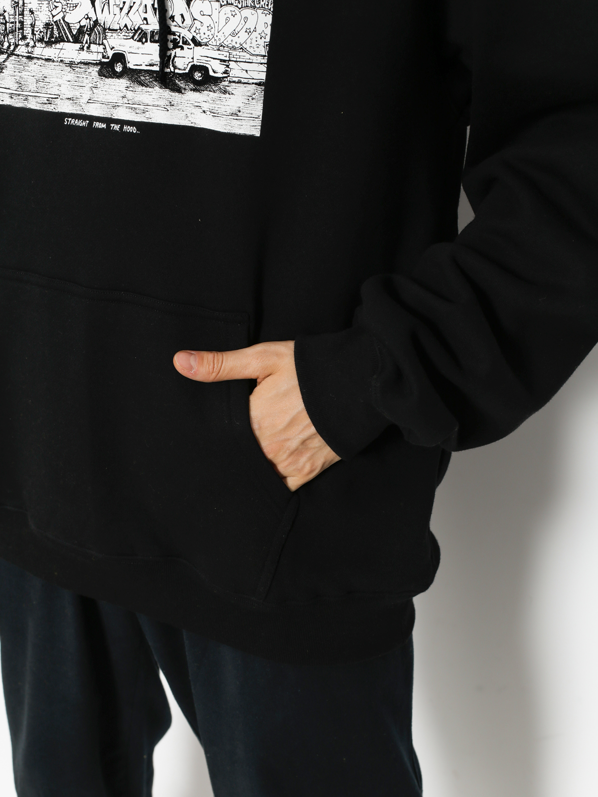 Polar Skate Hoodie Straight From The Hood HD (black)