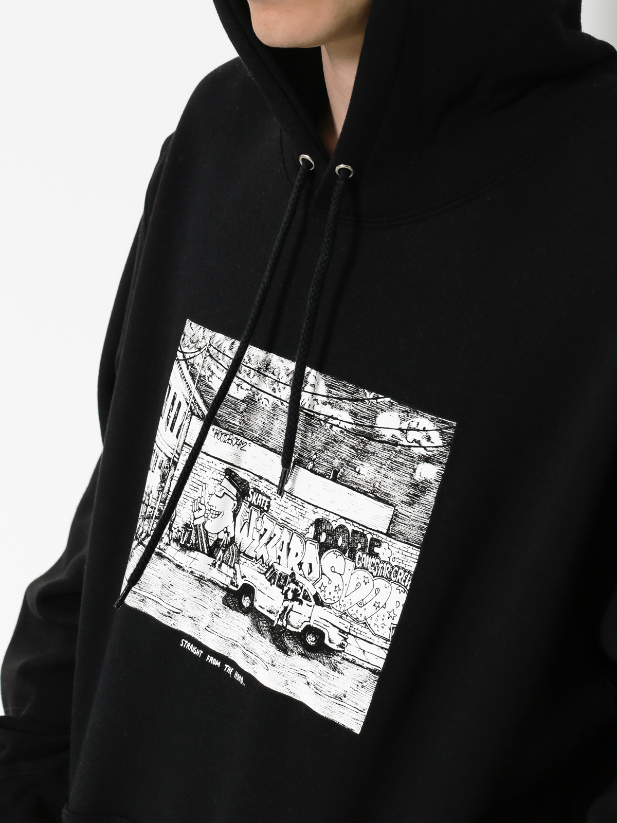 Polar Skate Hoodie Straight From The Hood HD (black)