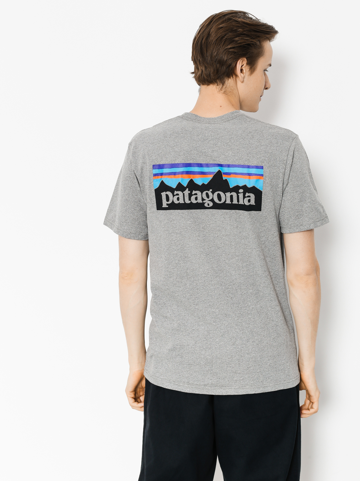 Patagonia T-shirt P6 Logo Responsibili (gravel heather)