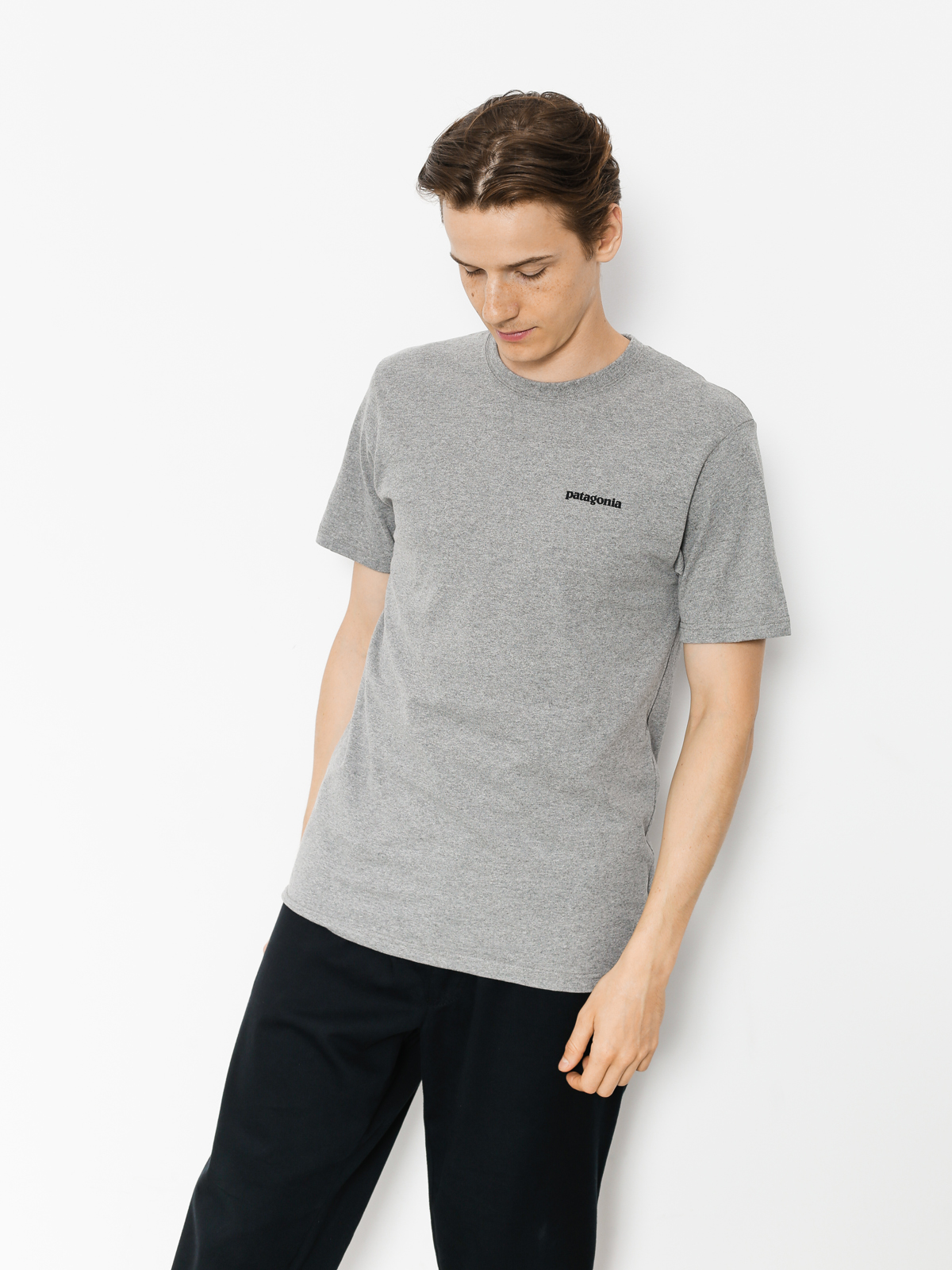 Patagonia T-shirt P6 Logo Responsibili (gravel heather)