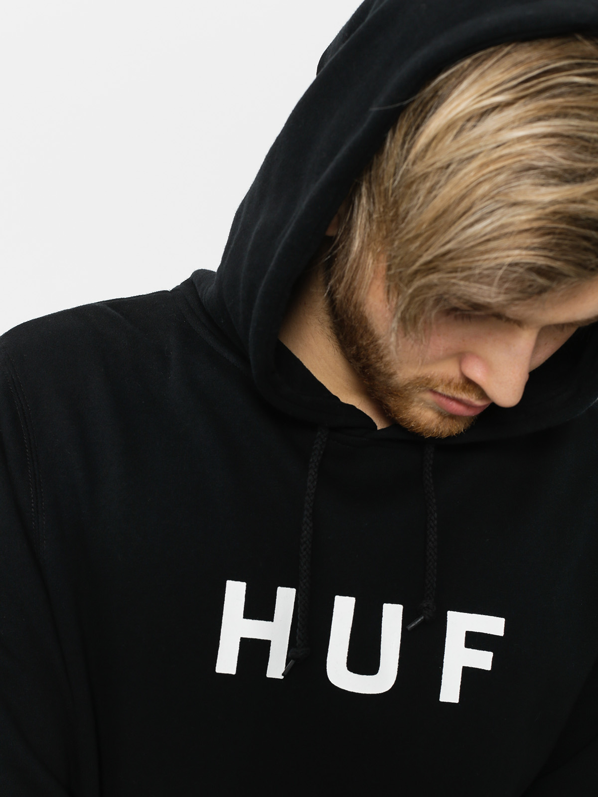 HUF Essentials Og Logo HD Hoodie (black)