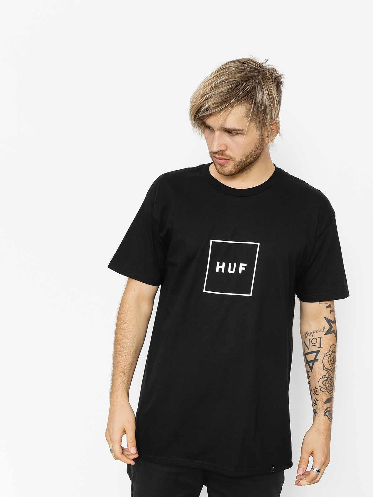 HUF T-shirt Essentials Box Logo (black)