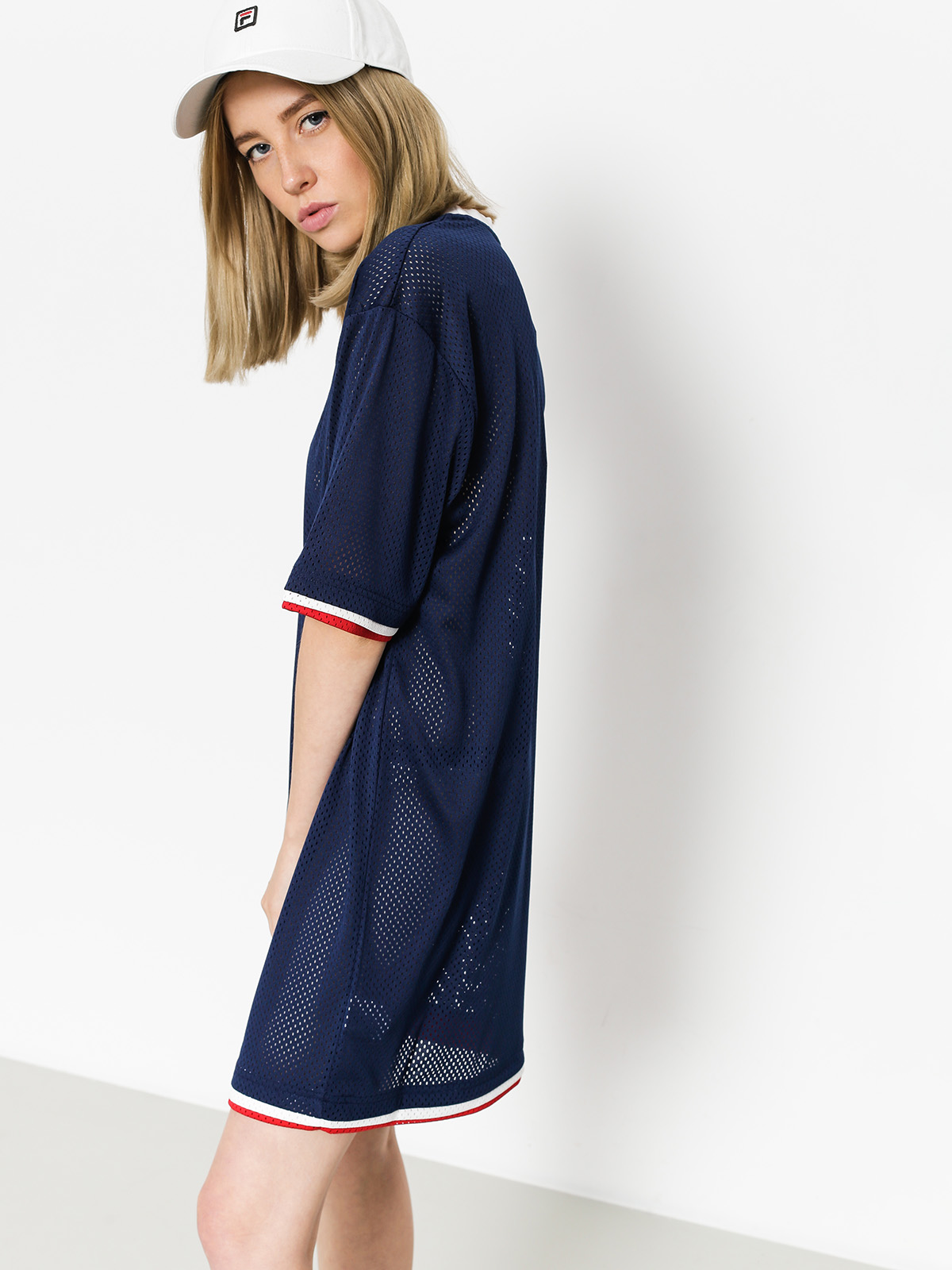 Fila Drew Mesh Kleid Wmn (peacoat/red/white)