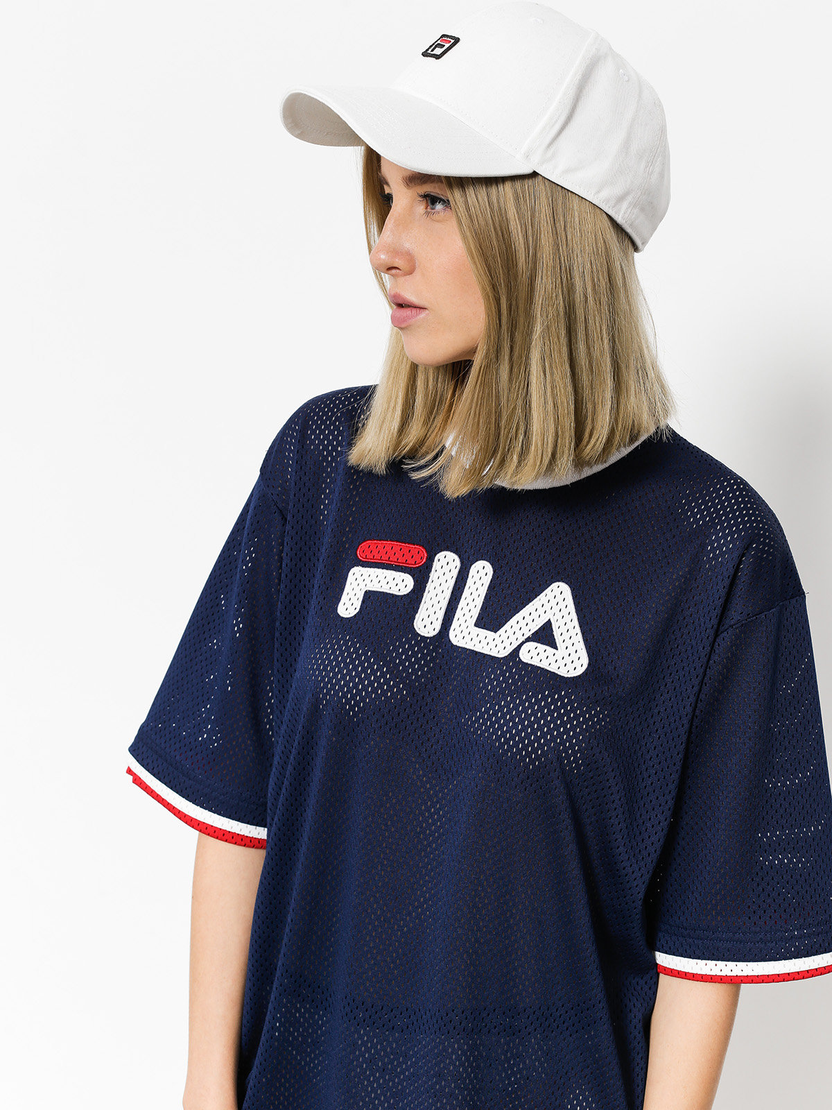 Fila Drew Mesh Kleid Wmn (peacoat/red/white)