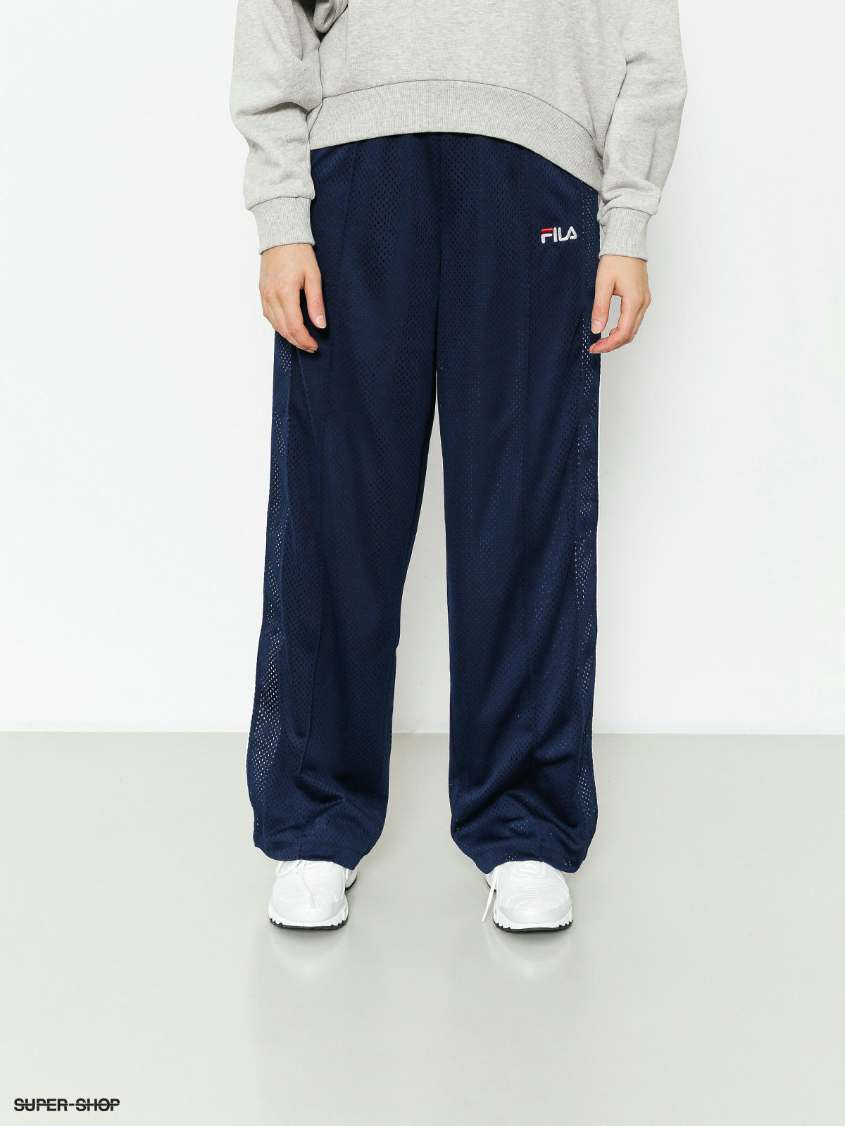 Fila Pants Neka Snap Side Flare Wmn black peacoat white