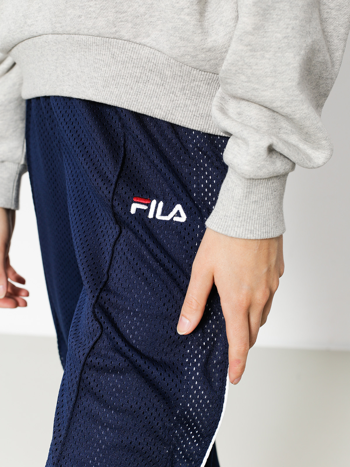 Fila Pants Neka Snap Side Flare Wmn black peacoat white