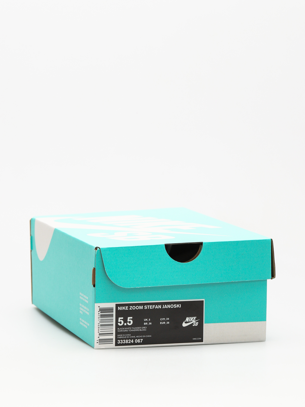 Nike SB Shoes Zoom Stefan Janoski (black/white thunder grey gum light brown)