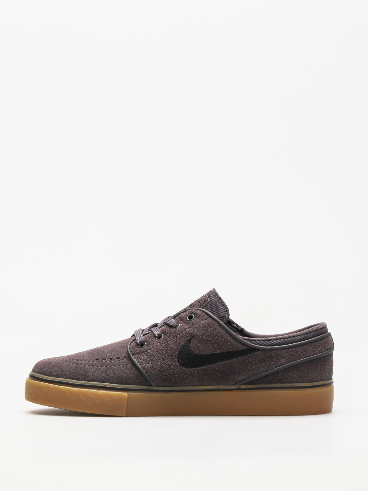 nike sb janoski suede thunder grey & gum skate shoes