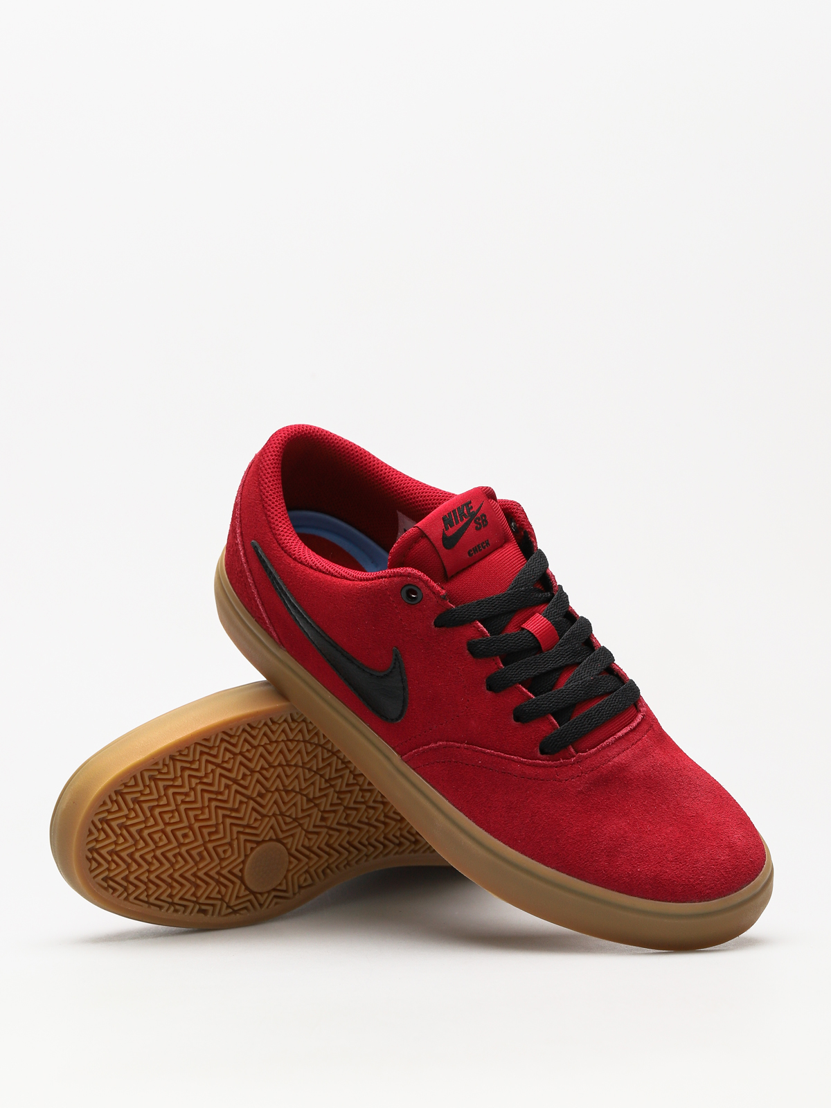 Nike SB Shoes Sb Check Solarsoft (red crush/black gum light brown)