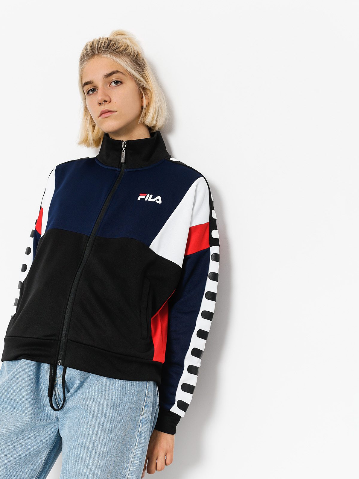 Fila Jacket Shelby Track Wmn (black/peacoat/high risk red)