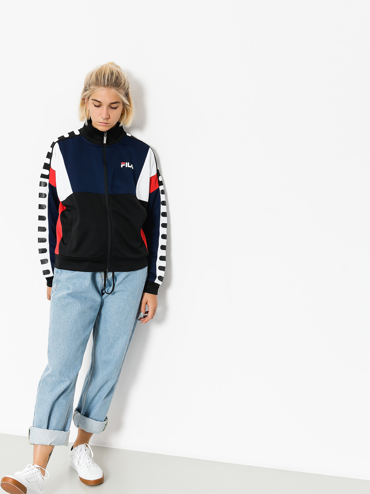 Fila Jacket Shelby Track Wmn (black/peacoat/high risk red)