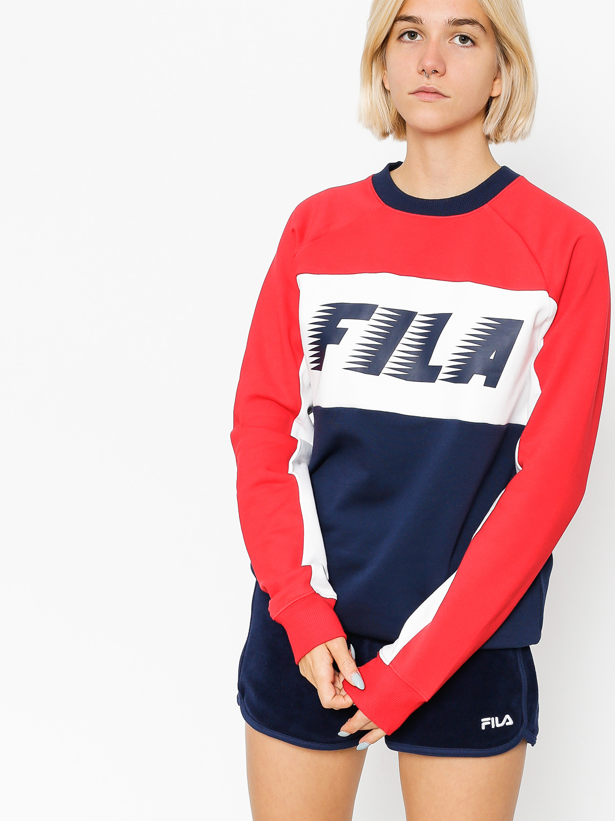 red fila sweatshirt