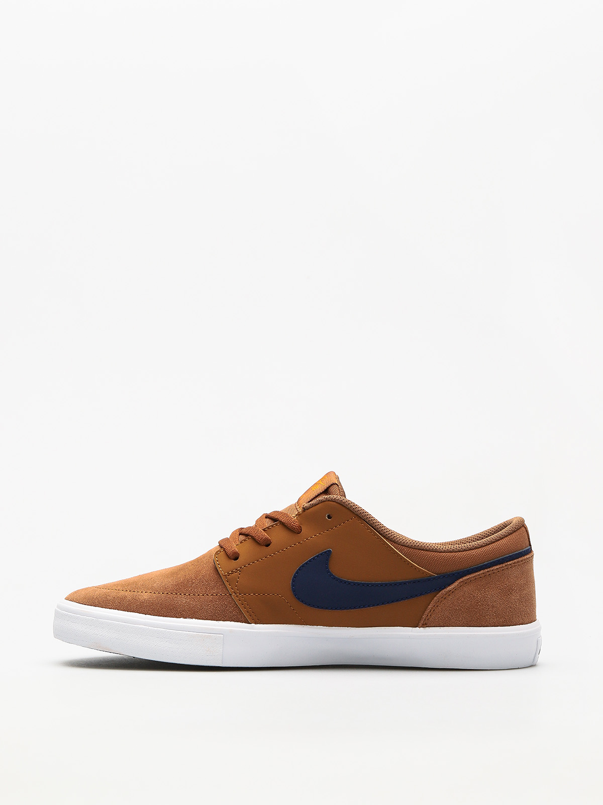 Nike SB Shoes Sb Solarsoft Portmore II (lt british tan/blue void black)