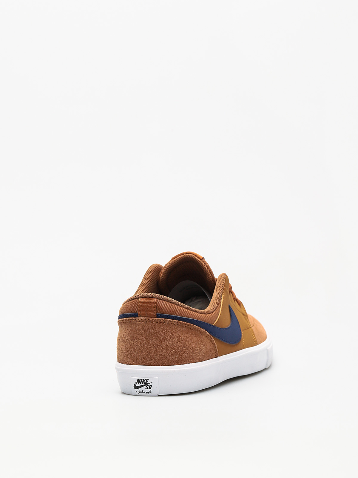 Nike SB Shoes Sb Solarsoft Portmore II (lt british tan/blue void black)