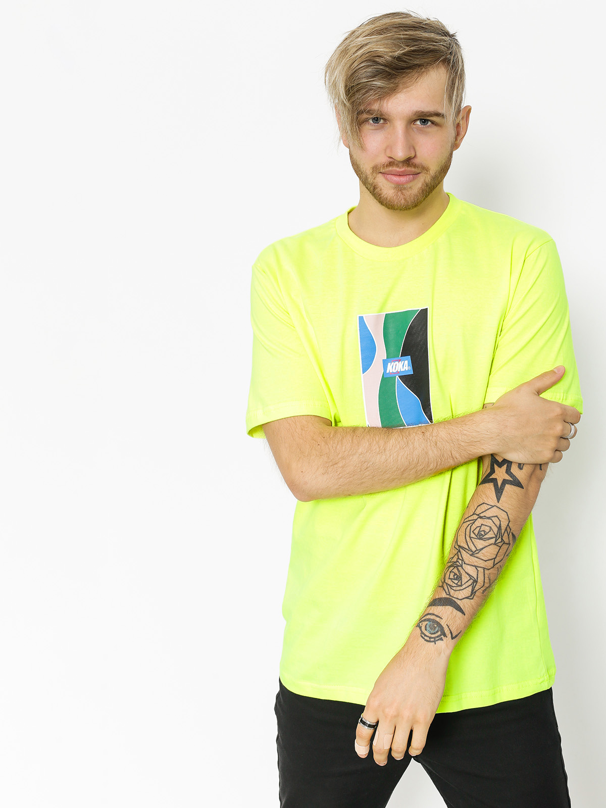 Koka T-shirt Glass (neon green)