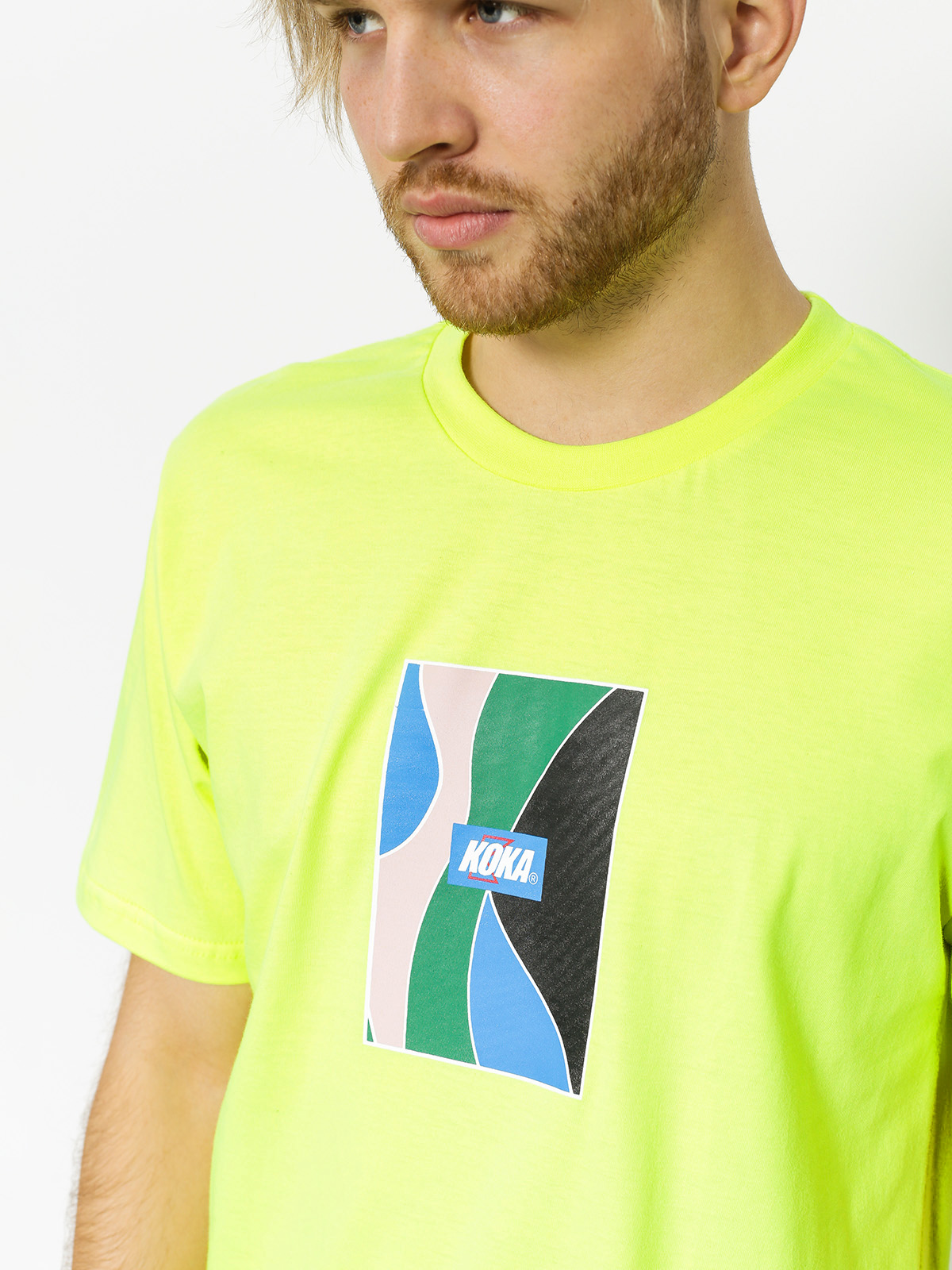 Koka T-shirt Glass (neon green)