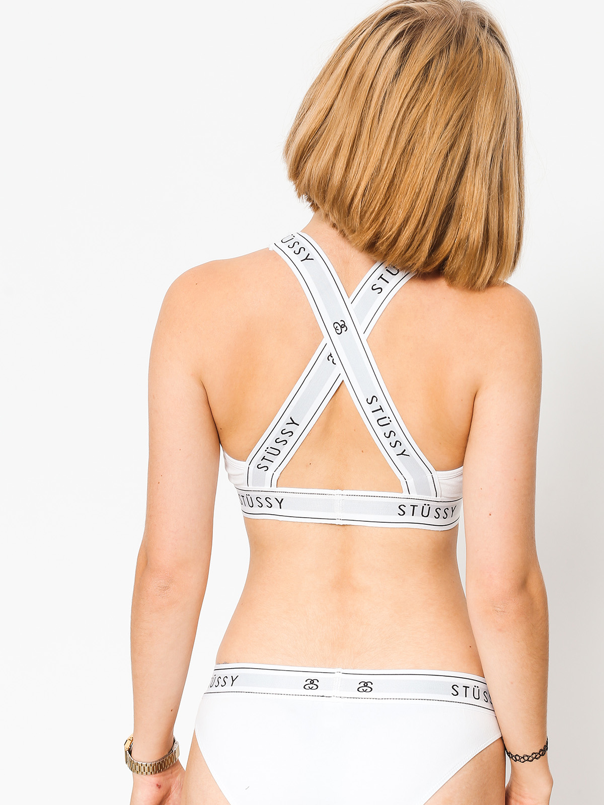 Stussy Top Cross Back Crop Wmn (white)