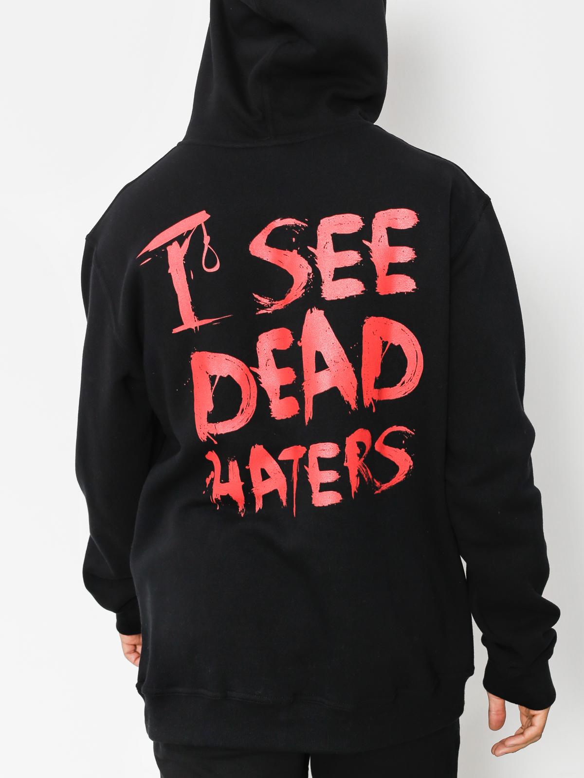 Diamante Wear Hoody I See Dead Haters HD (black/red)