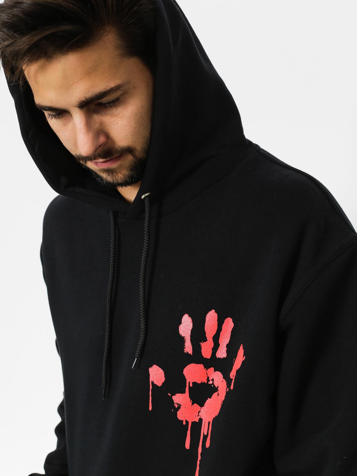 Diamante Wear Hoody I See Dead Haters HD (black/red)