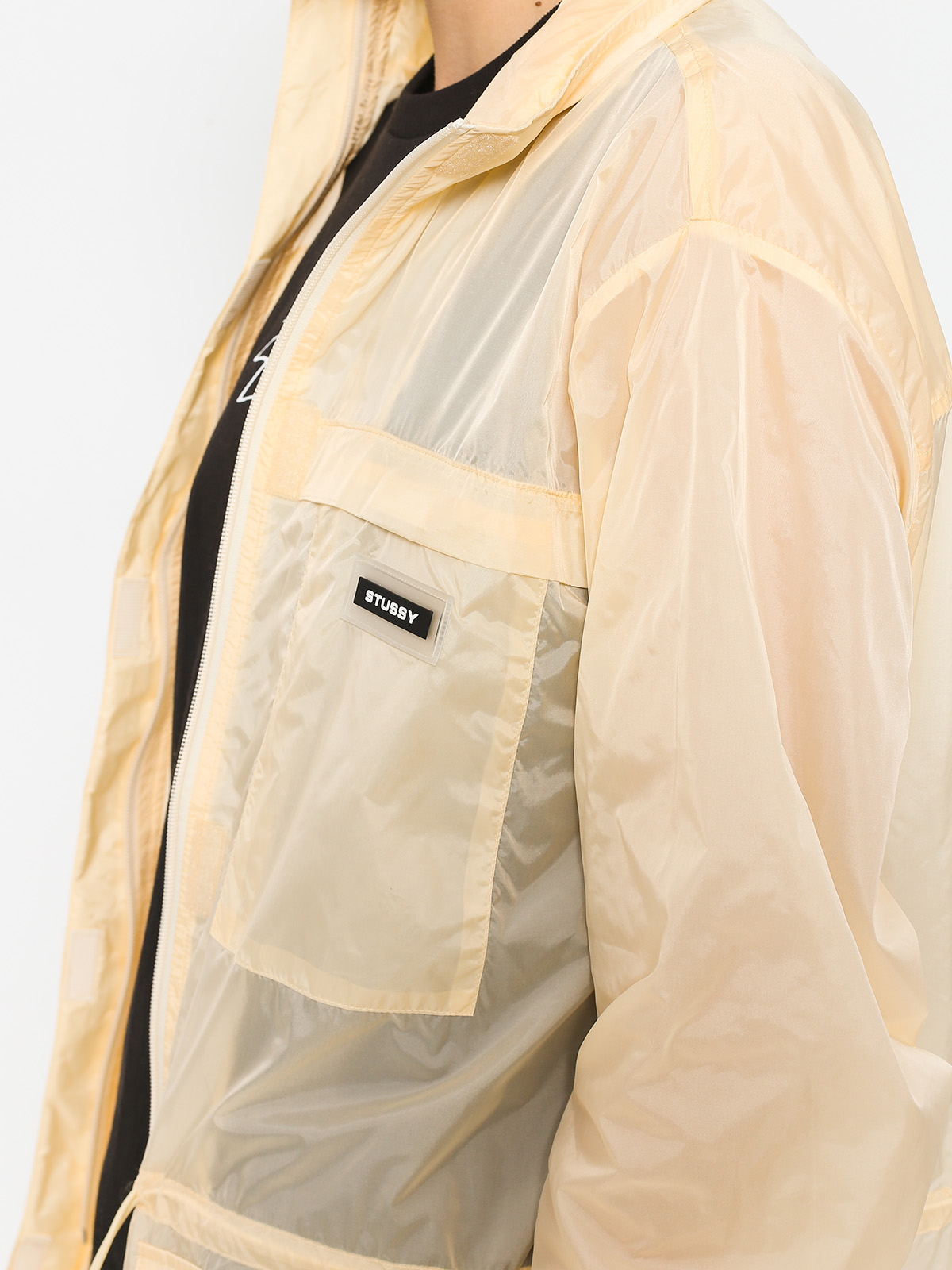 off white transparent jacket