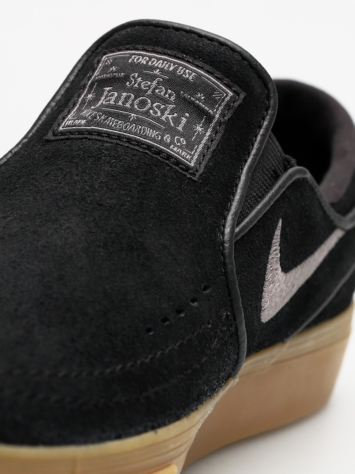 Nike SB Shoes Air Zoom Stefan Janoski Slip (black/gunsmoke gum light brown)