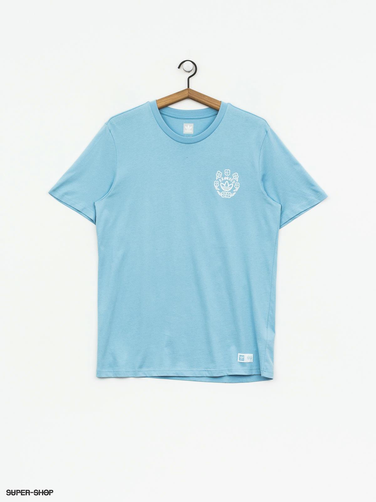 adidas T-shirt Krooked (clear blue/white)